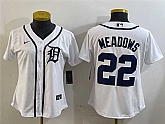 Women's Detroit Tigers #22 Parker Meadows White Cool Base Stitched Jersey,baseball caps,new era cap wholesale,wholesale hats